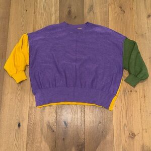 BiBi Mardi Gras Sweater